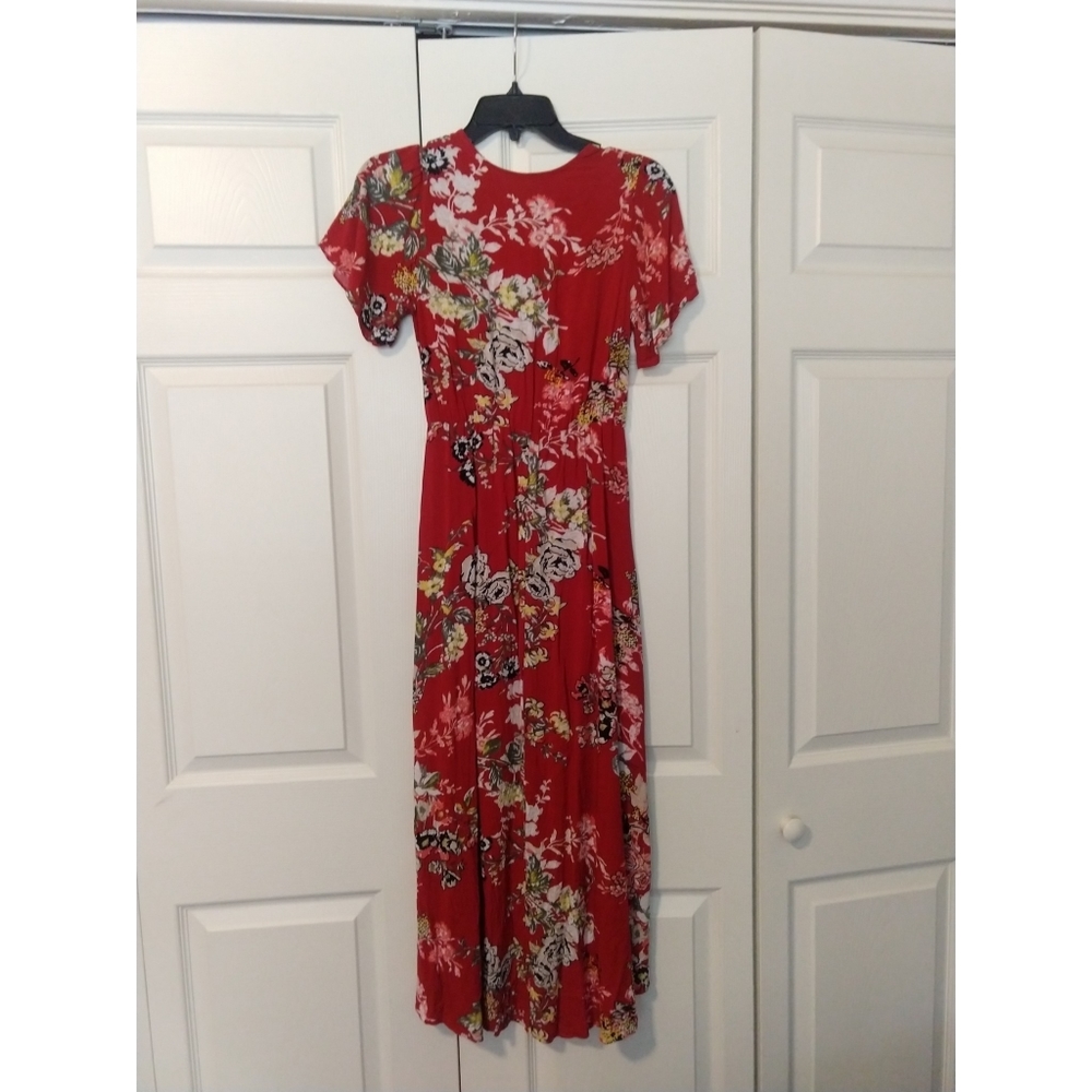 High-low, Sweetheart style wrap Cato dress